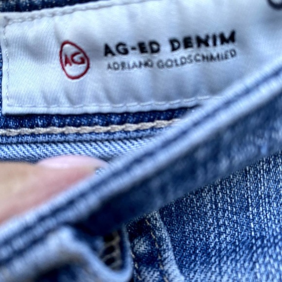 AG Adriano Goldschmied Women's Denim Hailey Ex-Boyfriend Roll-up Short Sz 26R - Picture 8 of 8